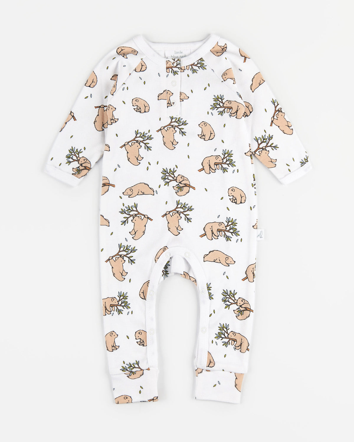 Organic cotton baby romper - Bear