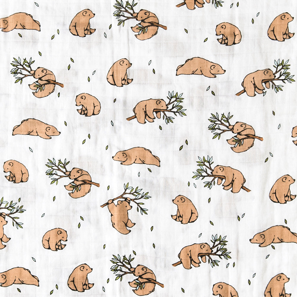 Organic cotton bear muslin pattern