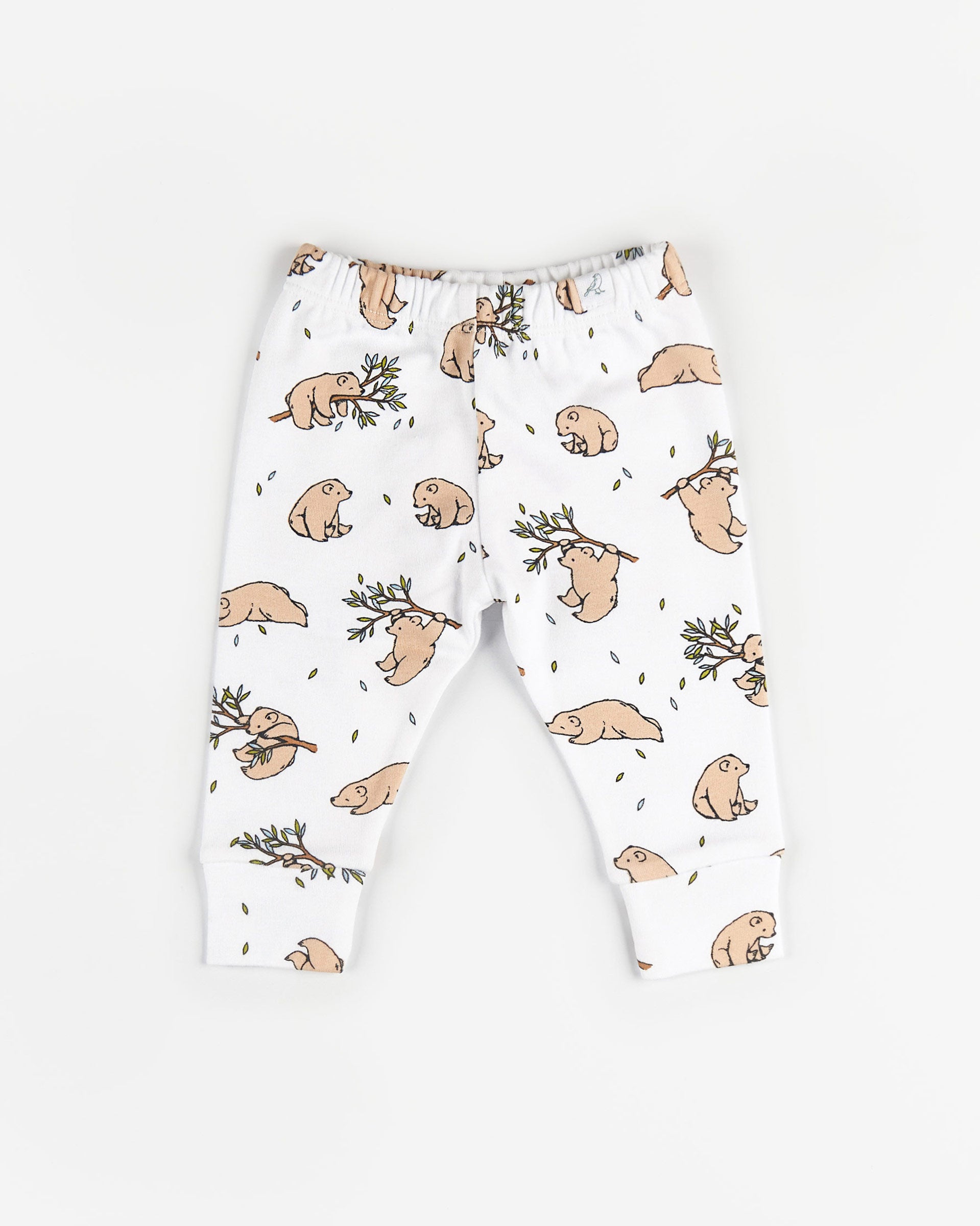 Organic cotton baby leggings - Bear